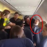 Пьяная украинка в самолете побила пассажиров и бортпроводников. ВИДЕО