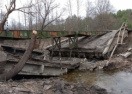 В Черниговской области строят переправы на местах разрушенных мостов